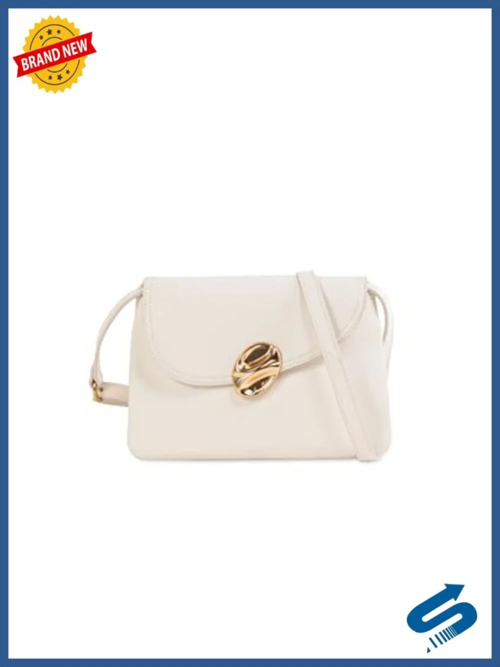 Convertible Fold-Over Crossbody Leather Handbag